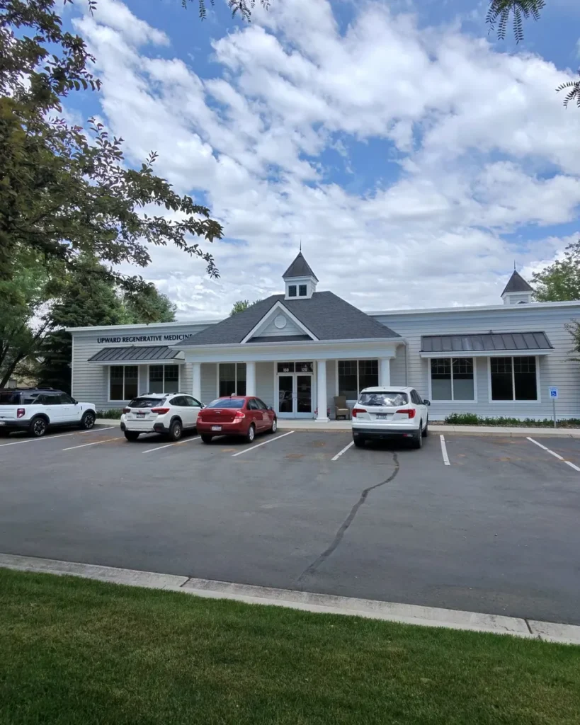 Repainted commercial building exterior with stone accents in the Treasure Valley